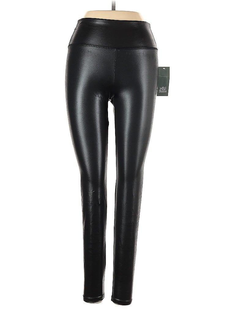 Pre-owned Wild Fable Faux Leather Pants In Black