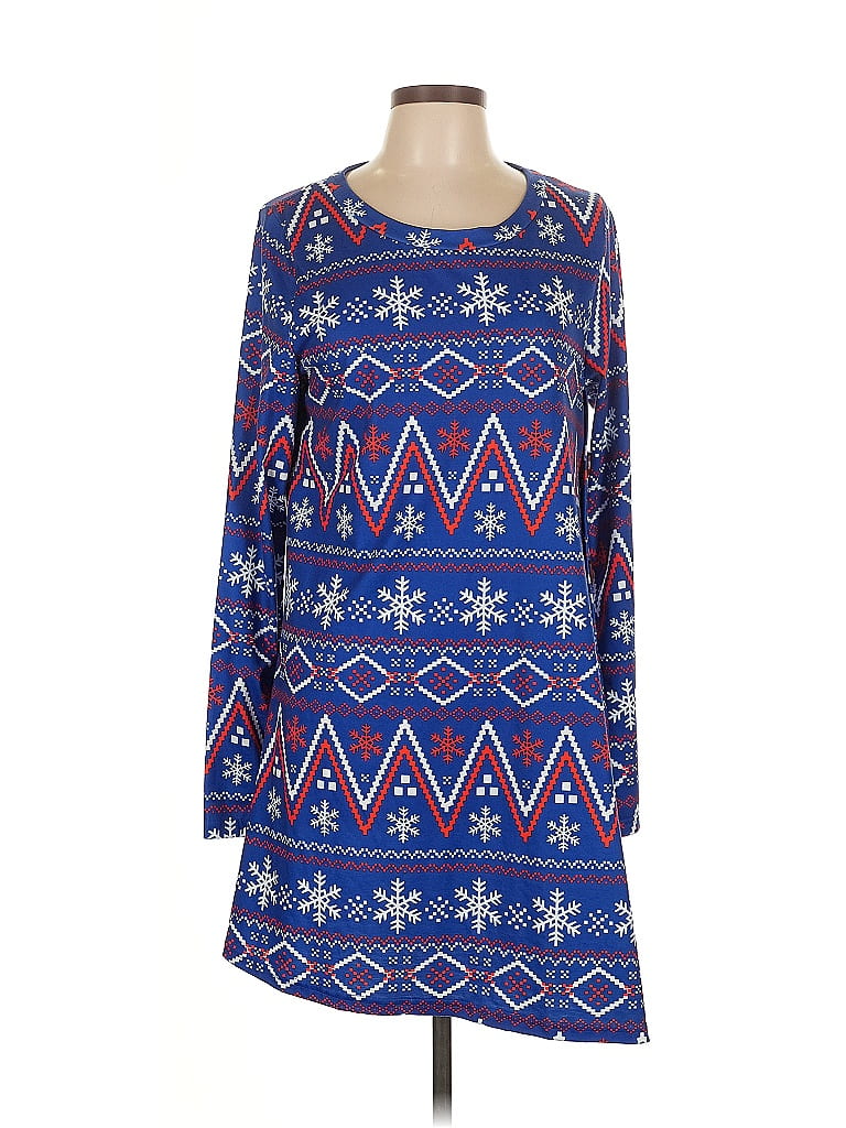 Pre-owned Igenjun Casual Dress In Blue