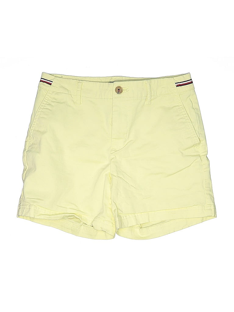 Pre-owned Tommy Hilfiger Khaki Shorts In Yellow
