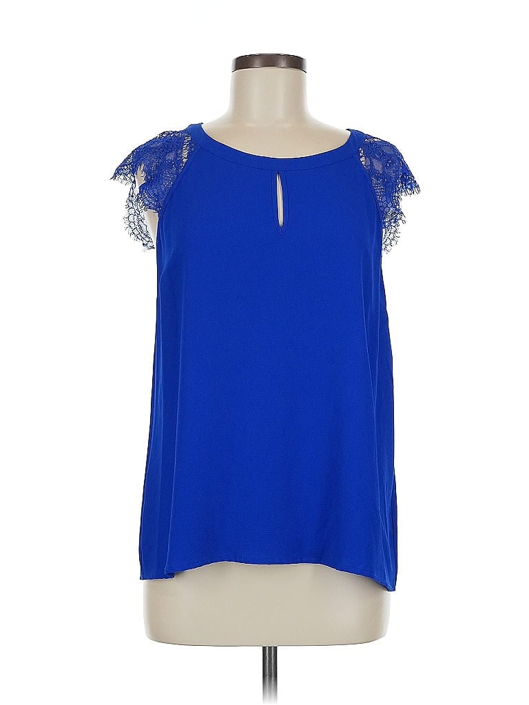 Pre-owned Brixon Ivy Sleeveless Blouse In Blue