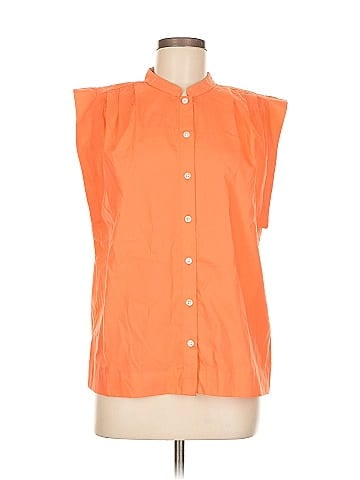 Banana Republic Factory Store Sleeveless Button-Down Shirt (view 1)
