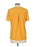 Anne Klein Yellow Short Sleeve Top Size L - photo 2
