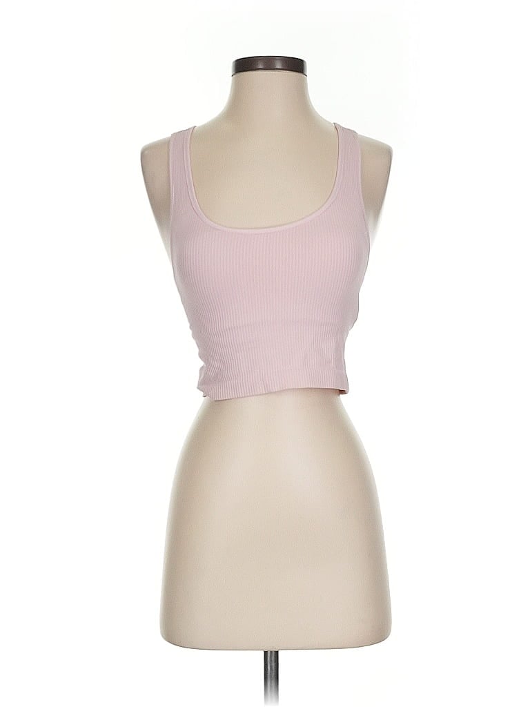 Click to view more detailed imagery on our partner's website Pre-owned Calia Tank Top Pink Solid Pattern Tops