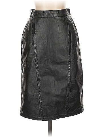 WINLIT Faux Leather Skirt (view 1)