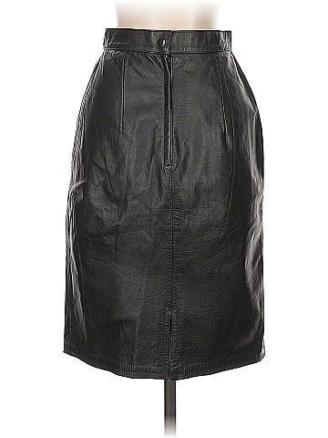 WINLIT Faux Leather Skirt (view 2)
