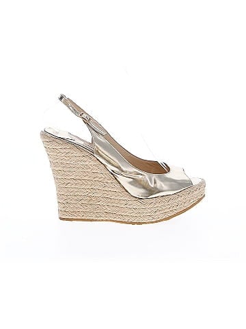 Jimmy Choo Leather Slingback Wedges (view 1)