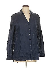 Sigrid Olsen 3/4 Sleeve Button Down Shirt