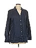 Sigrid Olsen 100% Linen Blue 3/4 Sleeve Button-Down Shirt Size M - photo 1