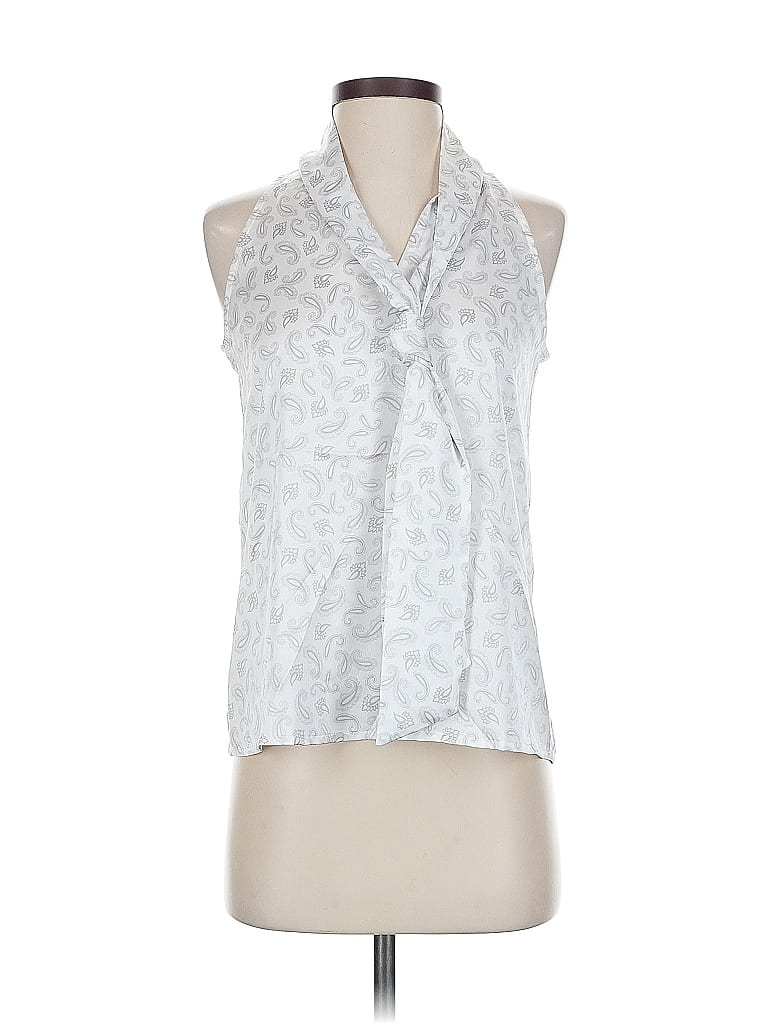 ANN TAYLOR Pre-owned Sleeveless Blouse In Silver