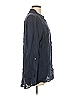 Sigrid Olsen 100% Linen Blue 3/4 Sleeve Button-Down Shirt Size M - photo 3