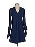 Whistles 100% Polyester Solid Blue Casual Dress Size 2 - photo 1