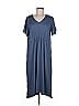 Cuddl Duds Solid Blue Casual Dress Size M - photo 1