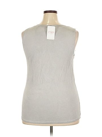 Pol Sleeveless Button-Down Shirt (view 2)