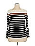 Pink Clover Stripes Ivory Pullover Sweater Size XXL - photo 1