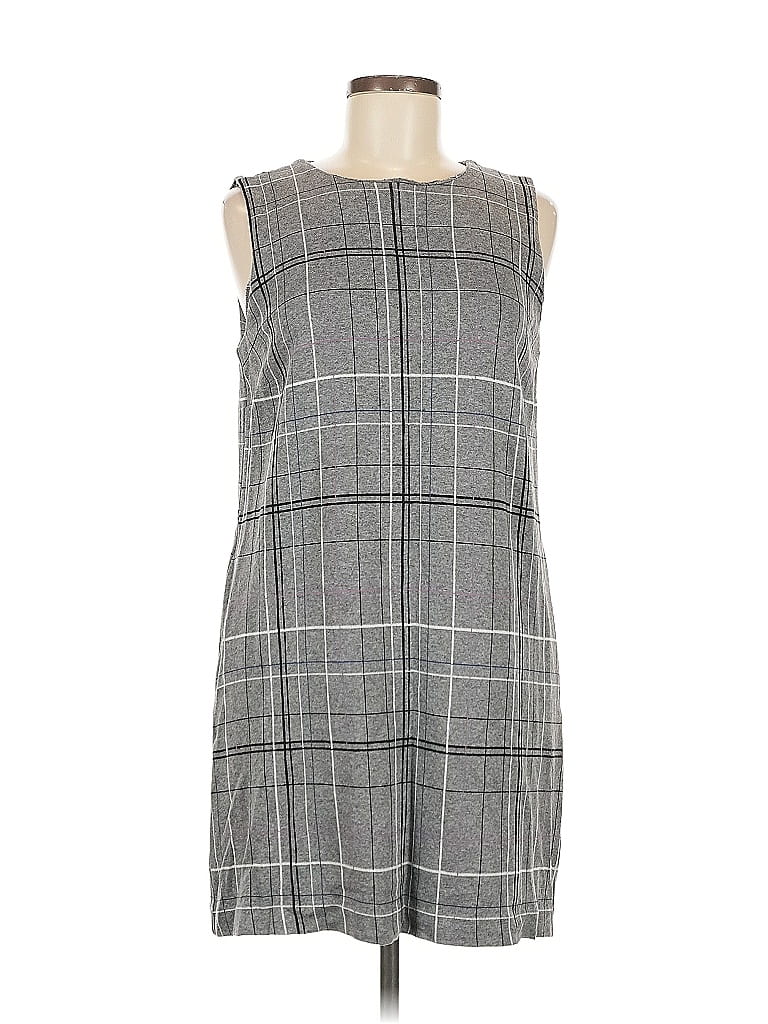Pre-owned Jjill Casual Dress In Gray