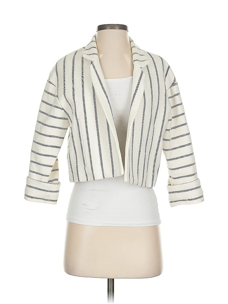 Pre-owned Twelfth Street By Cynthia Vincent Blazer Jacket In White