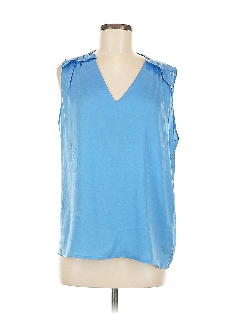 Pre-owned Banana Republic Factory Store Sleeveless Blouse In Blue