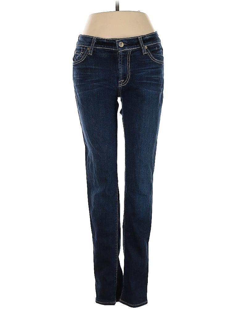 Pre-owned 7 For All Mankind Jeans In Blue