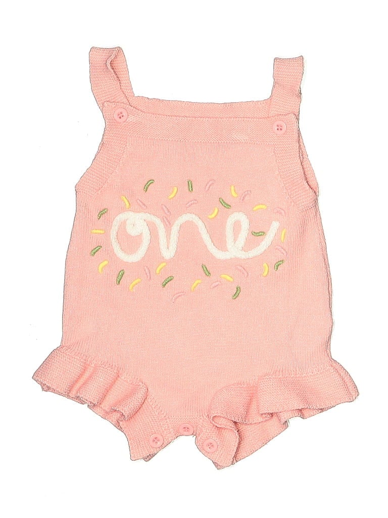 Pre-owned Unbranded Babies' Short Sleeve Onesie In Pink