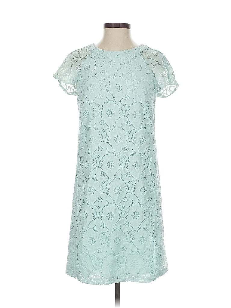 Pre-owned Ann Taylor Loft Cocktail Dress In Blue