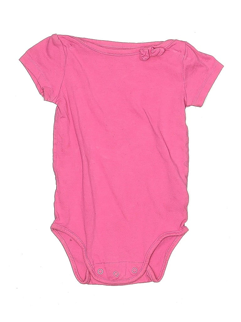 OSHKOSH B'GOSH Pre-owned Babies' Short Sleeve Onesie In Pink
