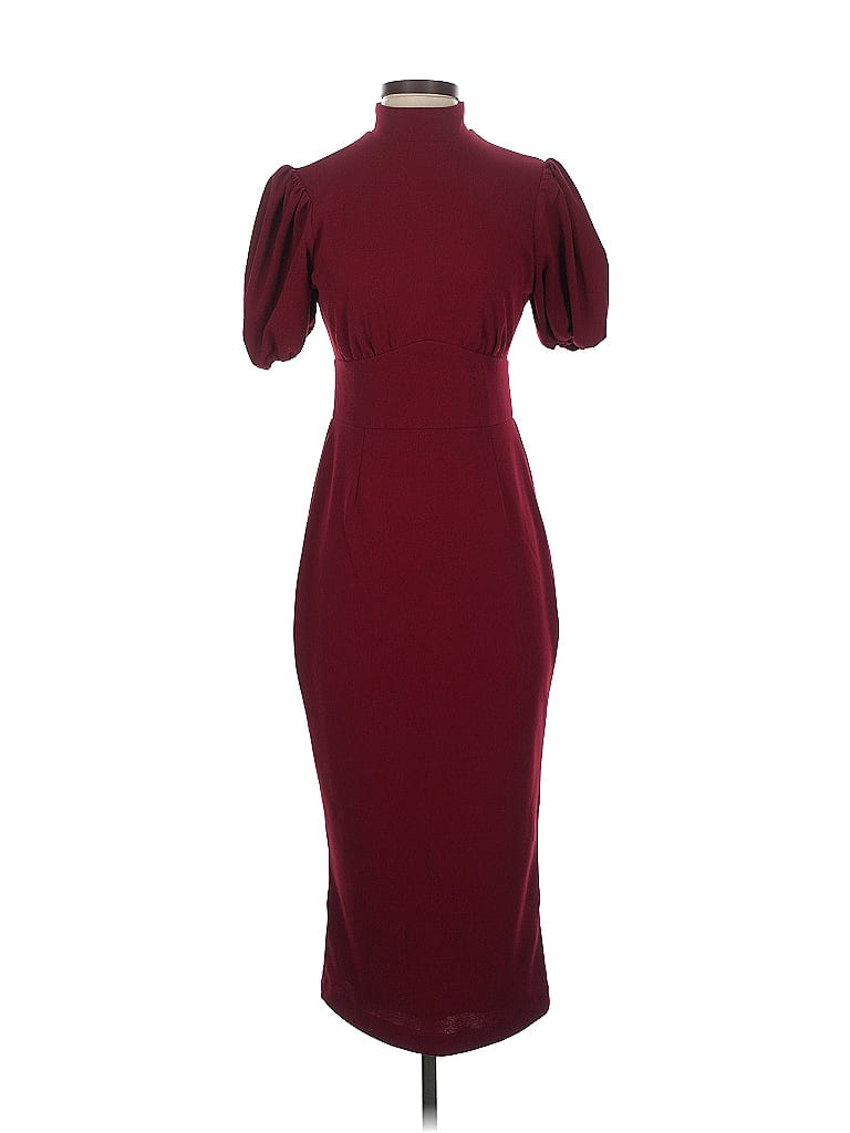 Alexia Admor Burgundy Cocktail Dress Size S - photo 1