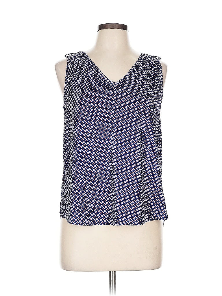 Pre-owned Alice Blue Designed Exclusively For Stitch Fix Sleeveless Blouse In Blue