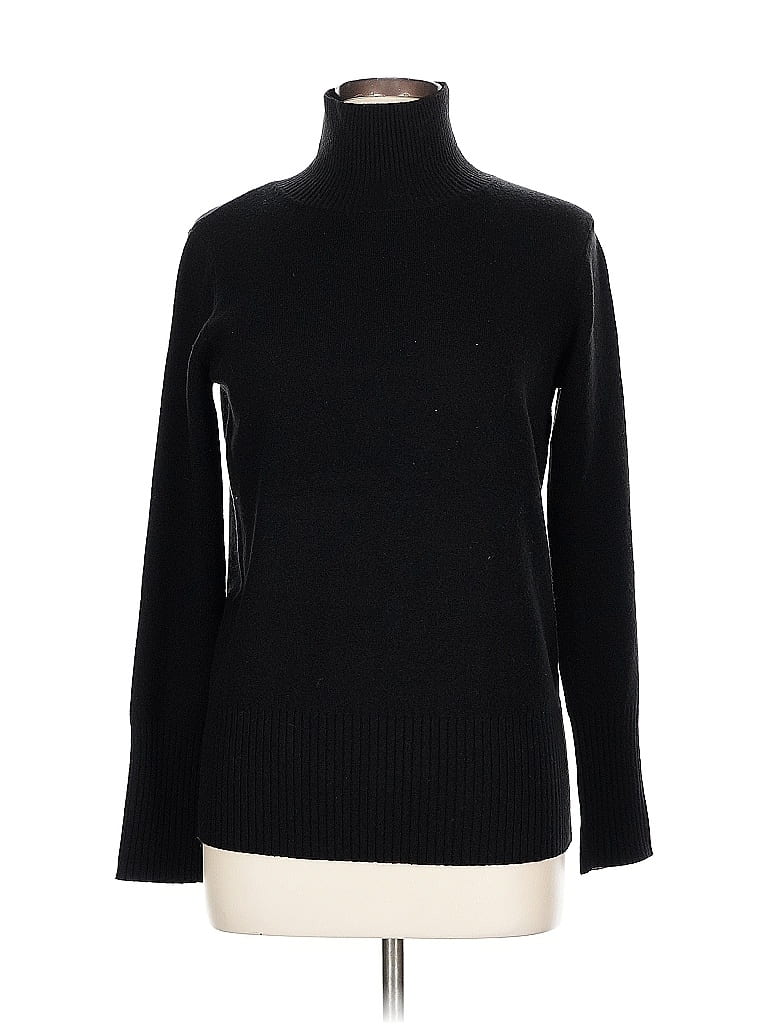Pre-owned French Connection Turtleneck Sweater In Black