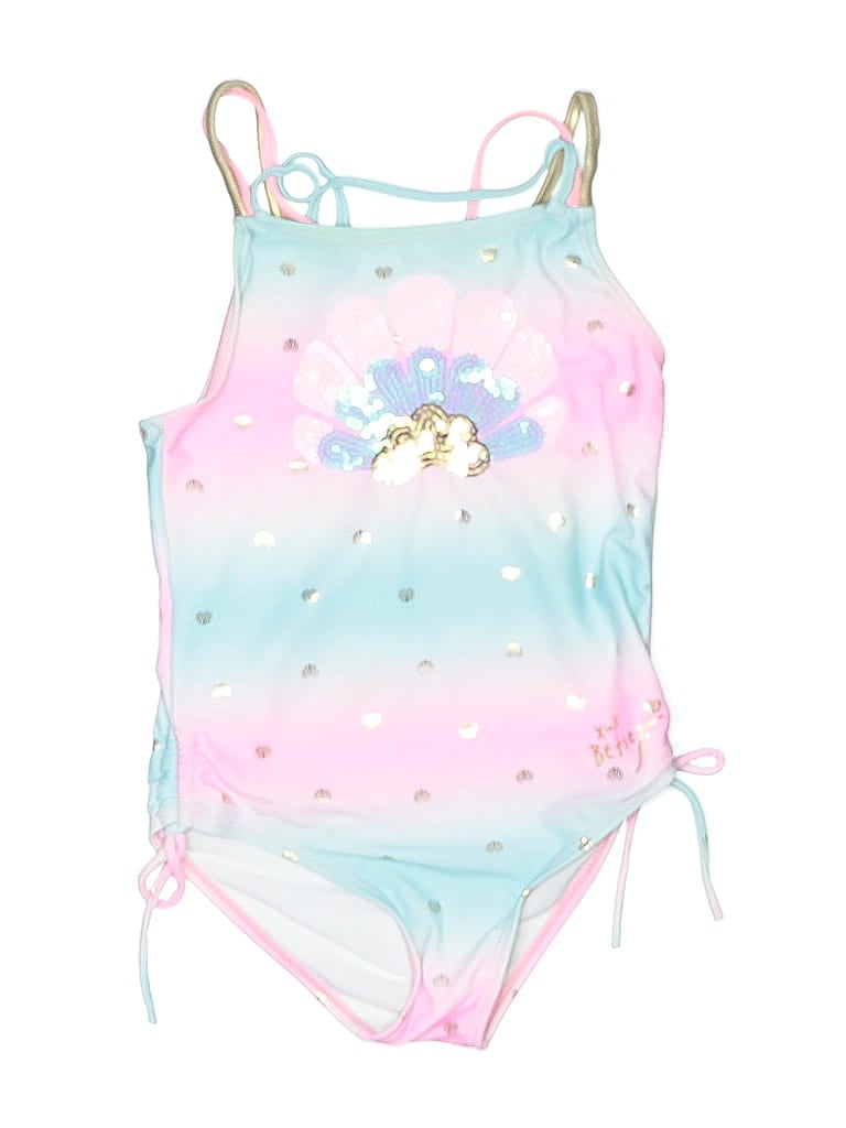 Pre-owned Betsey Johnson Kids' One Piece Swimsuit In Pink