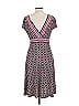 Maggy London Print Pink Casual Dress Size 10 - photo 2