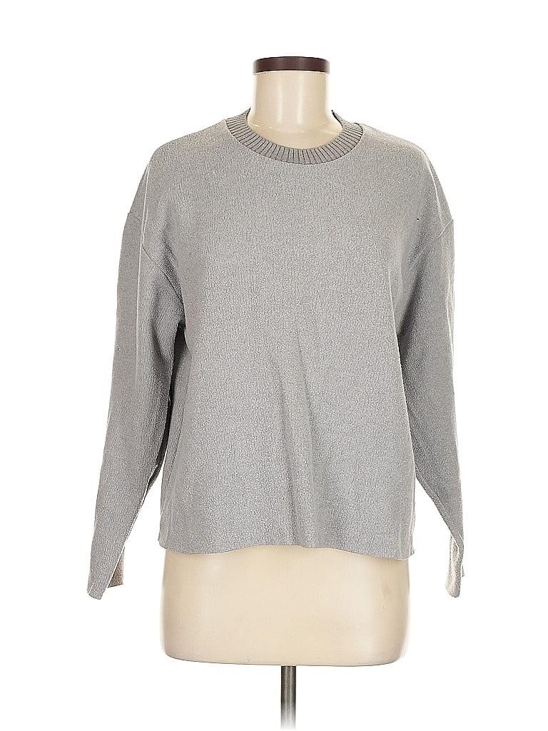 Pre-owned Zara Pullover Sweater In Gray