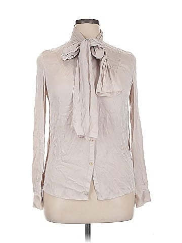 Diane von Furstenberg Long Sleeve Silk Top (view 1)