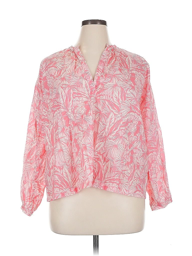 Pre-owned Overlover Long Sleeve Blouse In Pink