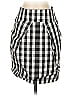 Mcginn 100% Polyester Checkered-gingham Black Casual Skirt Size 34 waist - photo 1