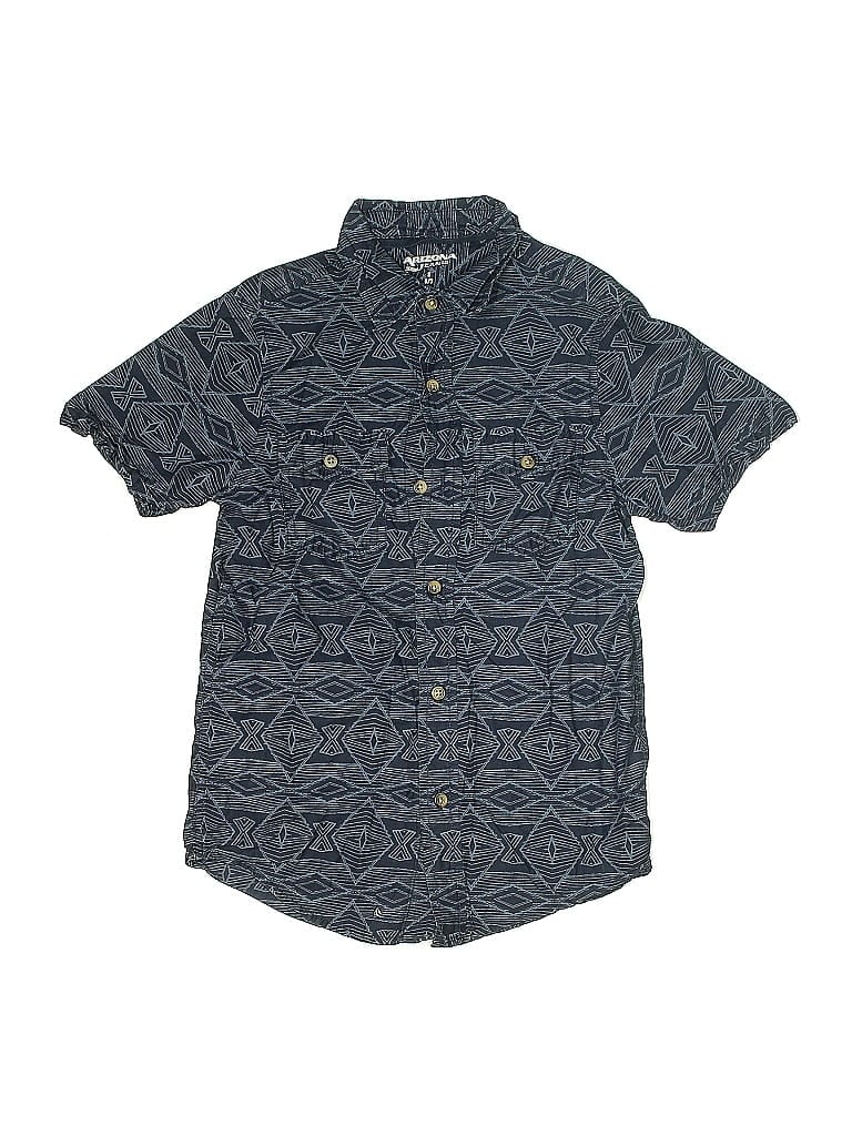 Pre-owned Arizona Jean Company Kids' Short Sleeve Button Down Shirt In Blue