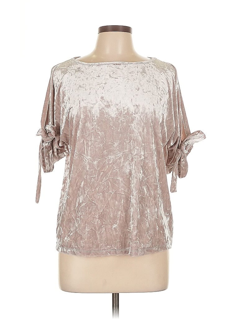 Pre-owned Cupio 3/4 Sleeve Blouse In Silver