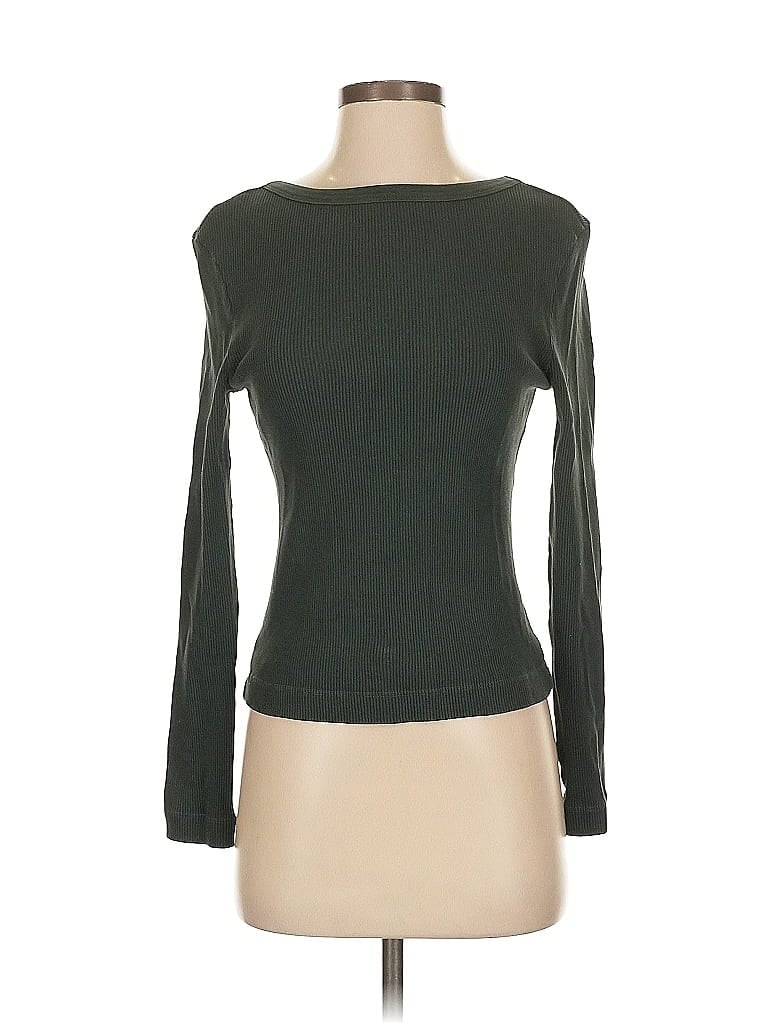 Pre-owned Citizen Of Humanity Long Sleeve T-shirt In Green