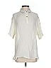Assorted Brands Ivory Short Sleeve Turtleneck Size S - photo 1