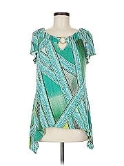 Ab Studio Short Sleeve Blouse