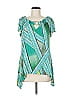 AB Studio Teal Short Sleeve Blouse Size M - photo 1