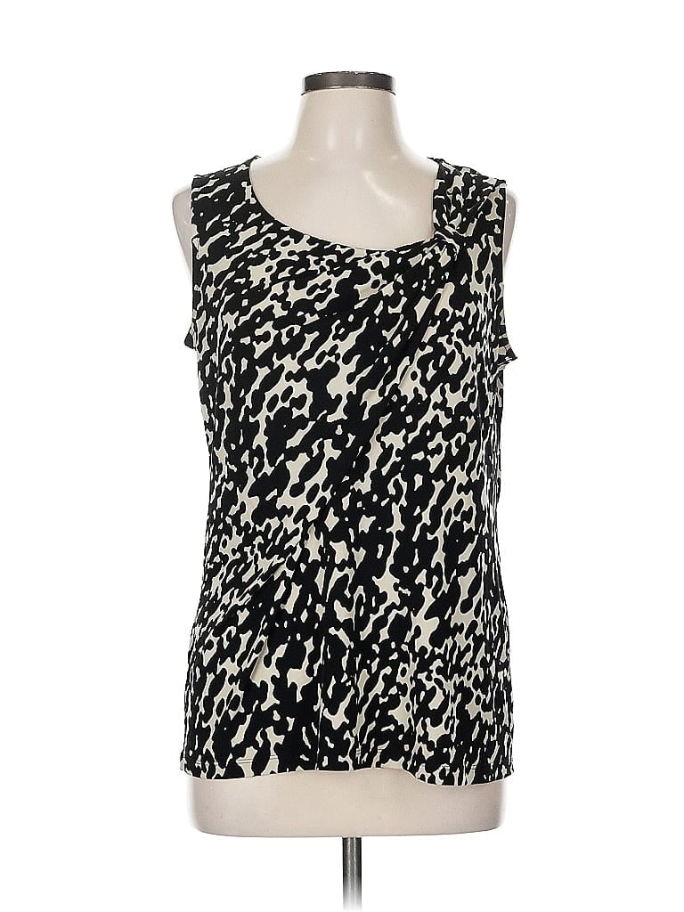 Pre-owned Dana Buchman Sleeveless Blouse In Black