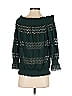Deletta 100% Polyester Green 3/4 Sleeve Blouse Size S - photo 2