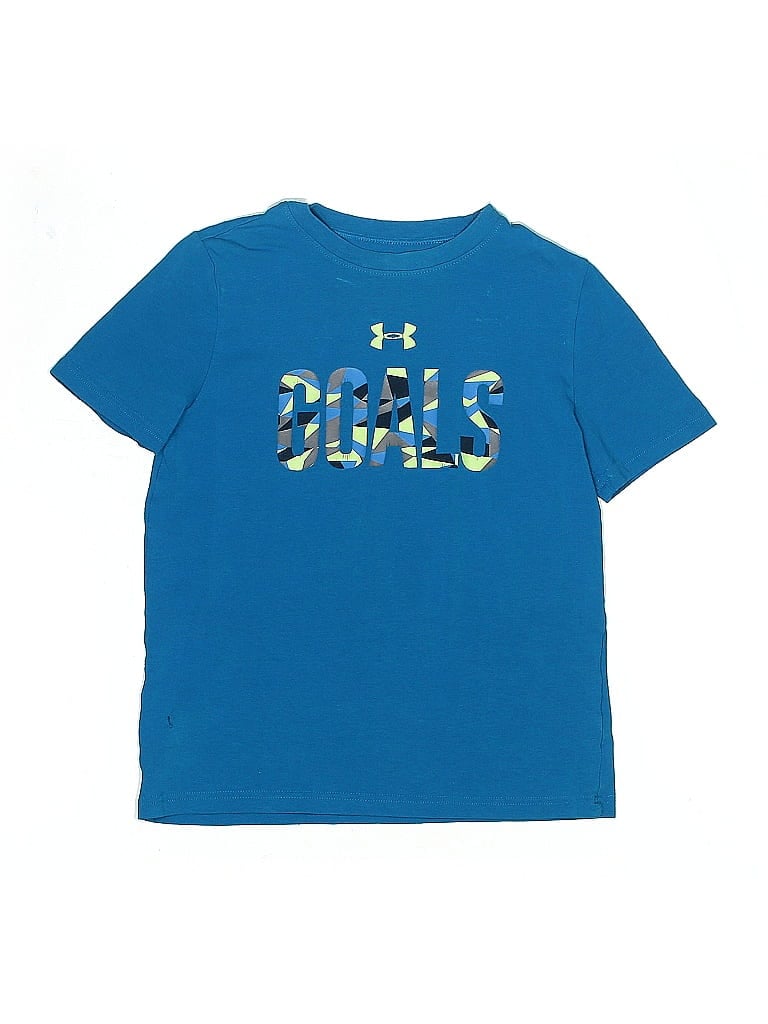 Pre-owned Under Armour Kids' Short Sleeve T-shirt In Blue