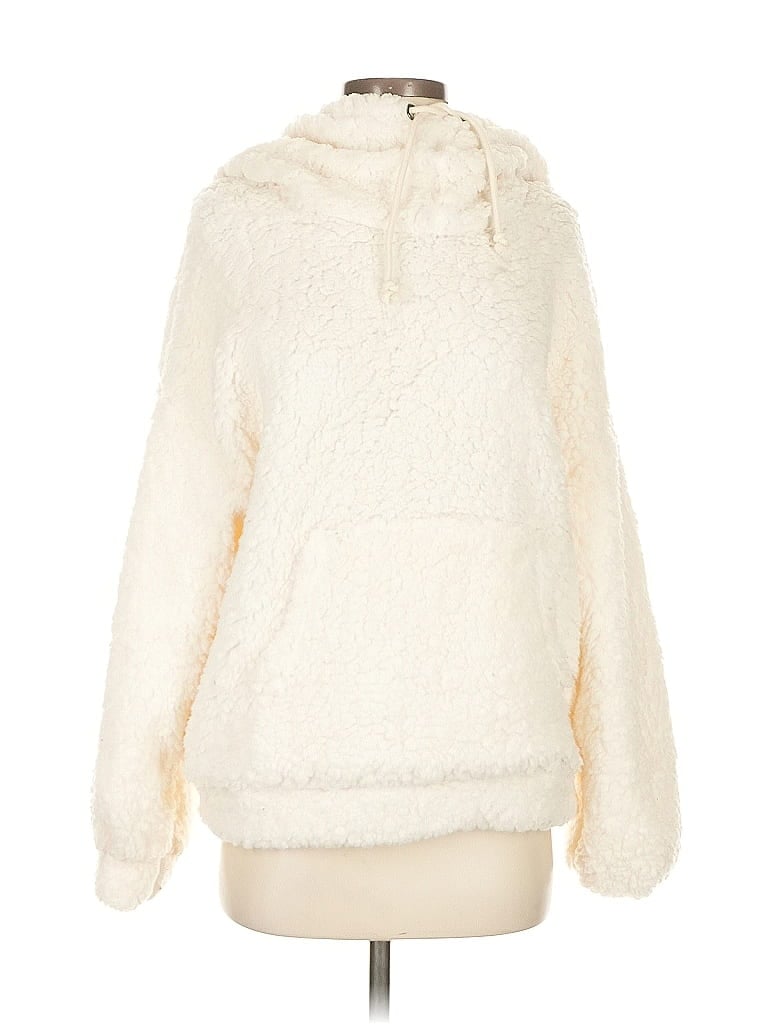 Pre-owned Mad For Love Pullover Sweater In White