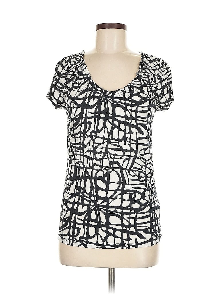 Pre-owned The Limited Short Sleeve Top Gray Scoop Neck Tops