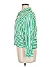 Jane and Delancey 100% Rayon Stripes Green Long Sleeve Blouse Size XL - photo 4