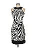 Cache Animal Print Black Cocktail Dress Size 2 - photo 1