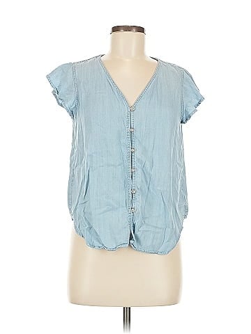Velvet Heart Sleeveless Button-Down Shirt (view 1)