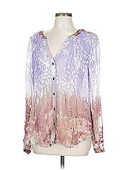 Hale Bob Long Sleeve Silk Top
