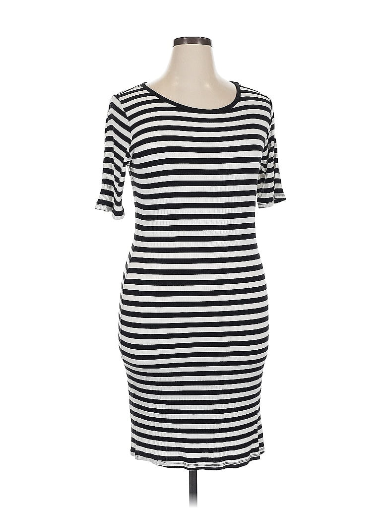 Pre-owned Lularoe Casual Dress In Black